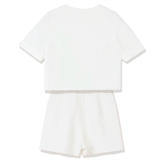 Goelia White Acetate Blazer And Shorts Two-Piece Suit XS - Picture 7 of 8